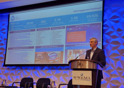 Peter Grevatt, CEO of the Water Research Foundation presenting during WWEMA's 50th Washington Forum